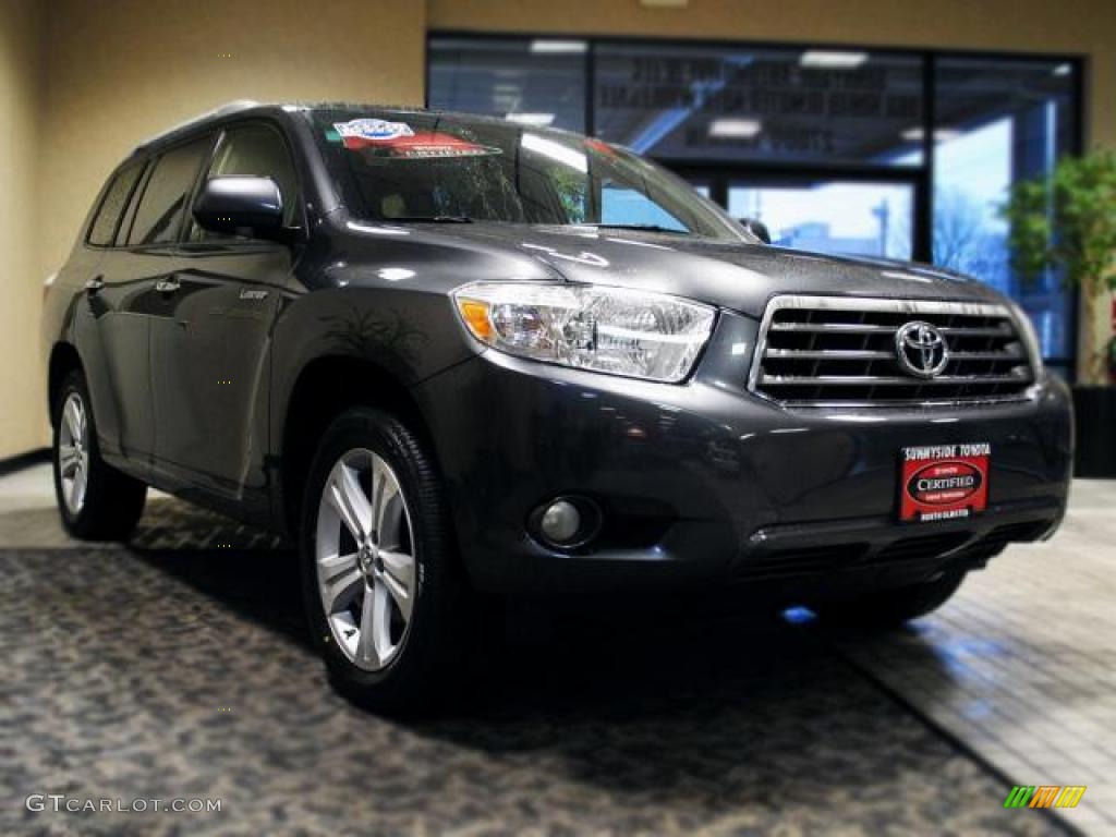 2008 Highlander Limited 4WD - Magnetic Gray Metallic / Ash Gray photo #5