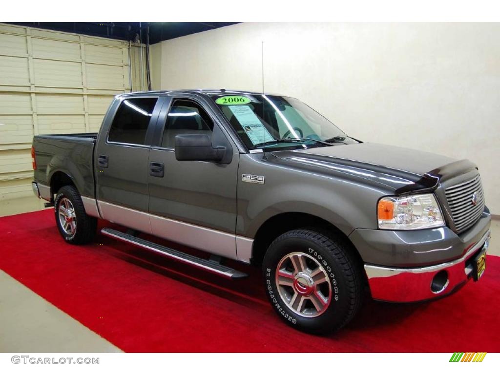 2006 F150 XLT SuperCrew - Dark Shadow Grey Metallic / Medium/Dark Flint photo #1