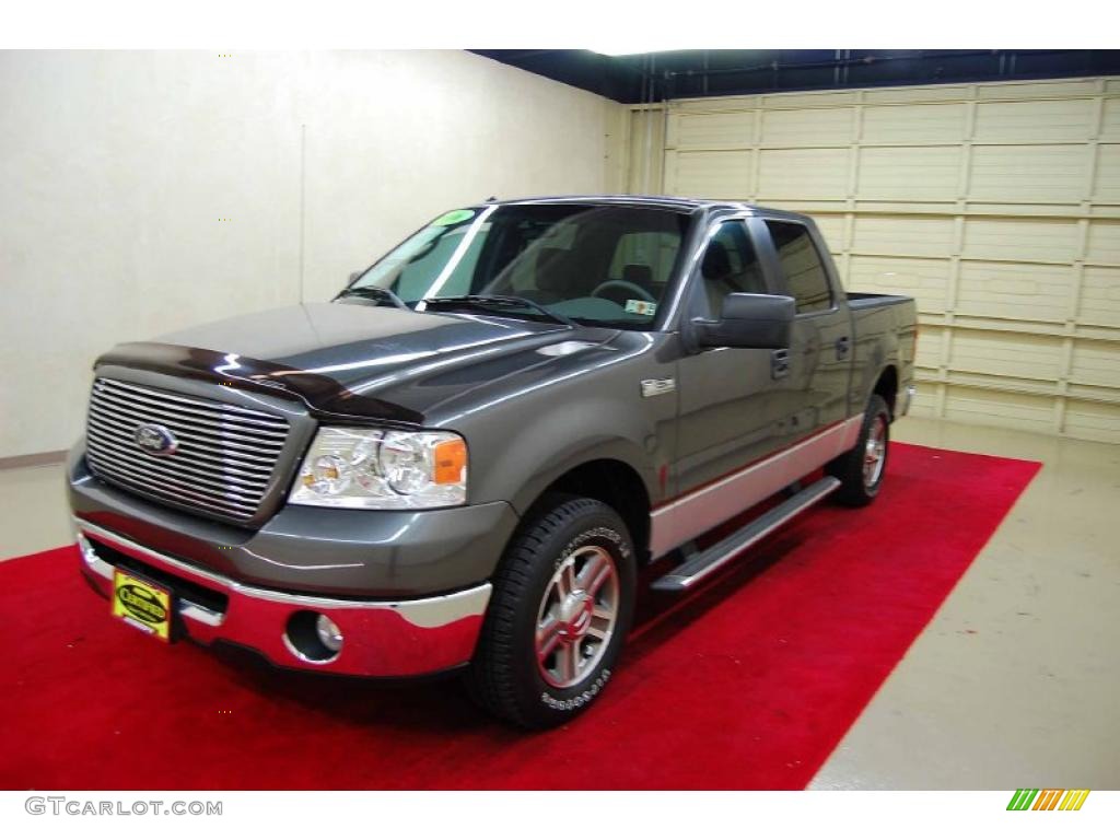 2006 F150 XLT SuperCrew - Dark Shadow Grey Metallic / Medium/Dark Flint photo #3