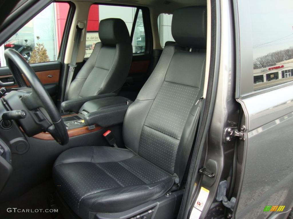 Ebony Black Interior 2006 Land Rover Range Rover Sport Supercharged Photo #44908703