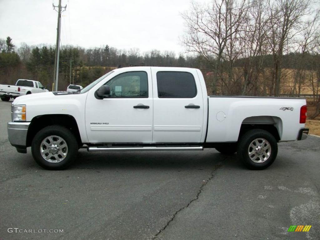 Summit White 2011 Chevrolet Silverado 2500HD LT Crew Cab 4x4 Exterior Photo #44908951