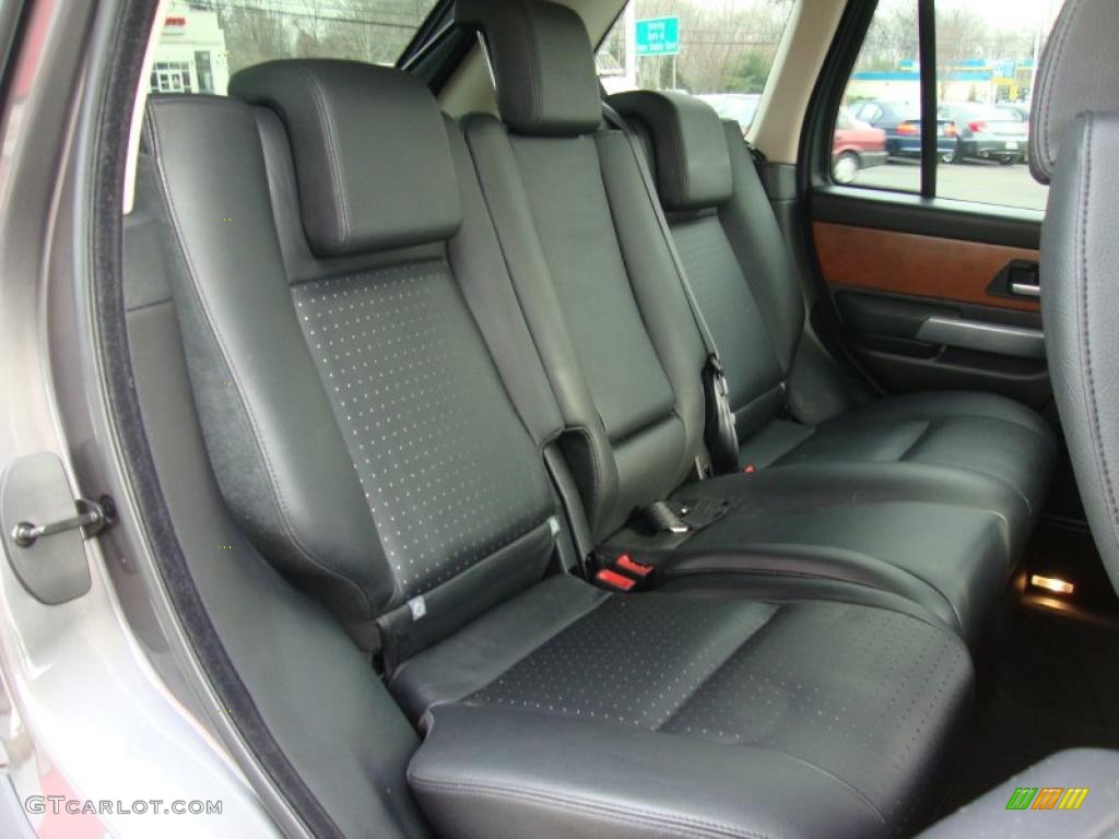 Ebony Black Interior 2006 Land Rover Range Rover Sport Supercharged Photo #44909039