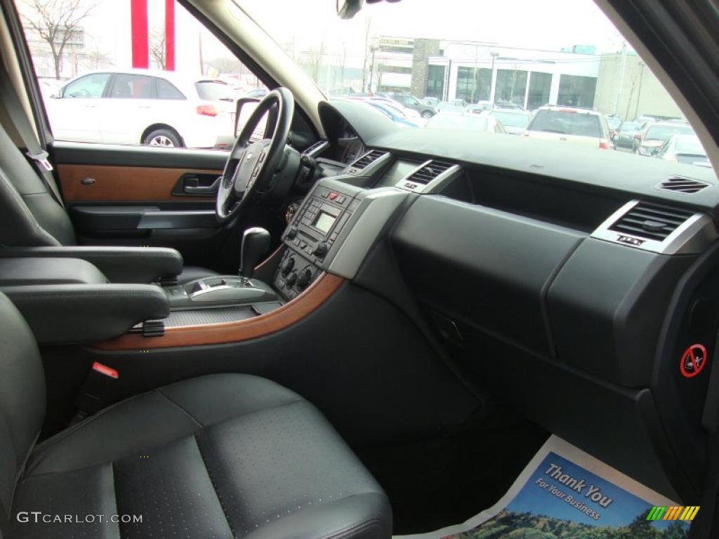 Ebony Black Interior 2006 Land Rover Range Rover Sport Supercharged Photo #44909059
