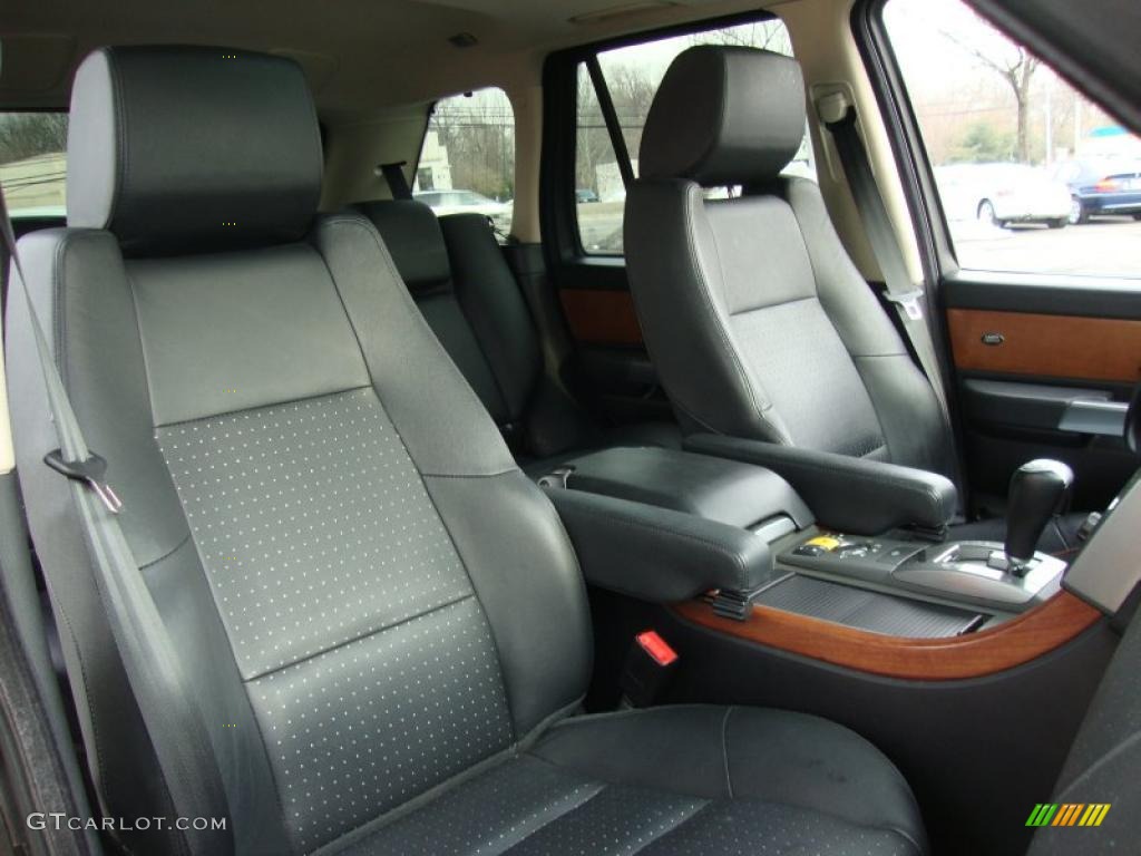 Ebony Black Interior 2006 Land Rover Range Rover Sport Supercharged Photo #44909079