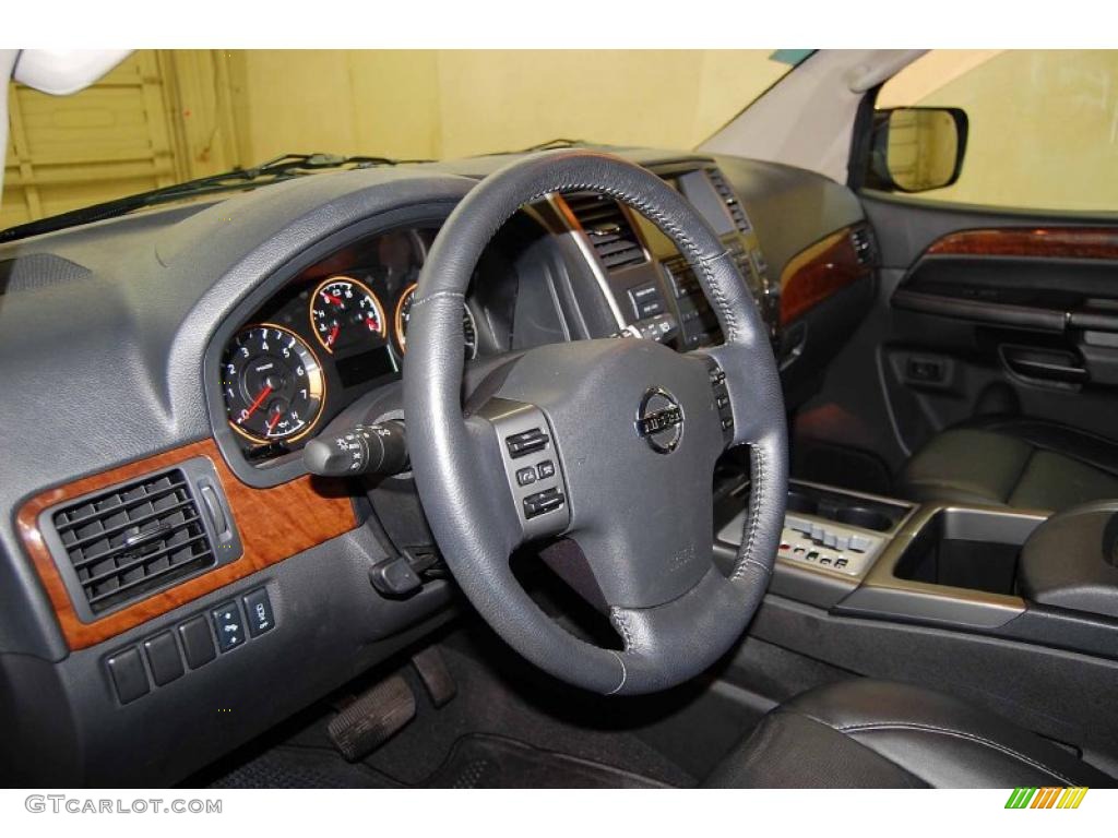 2010 Nissan Armada Titanium Charcoal Dashboard Photo #44909803