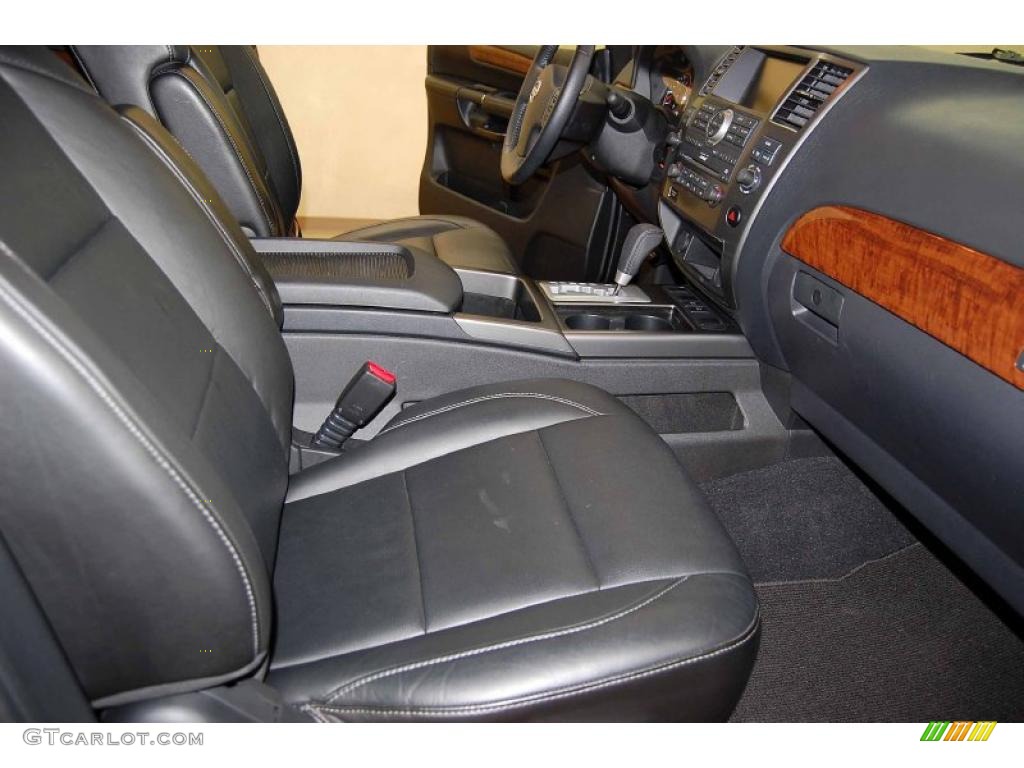 Charcoal Interior 2010 Nissan Armada Titanium Photo #44909991
