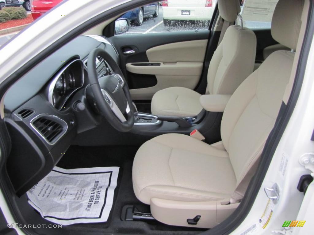 Black/Light Frost Beige Interior 2011 Chrysler 200 Touring Photo #44911643