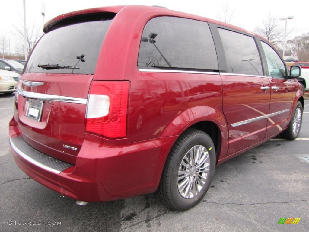 Deep Cherry Red Crystal Pearl 2011 Chrysler Town & Country Limited Exterior Photo #44911815