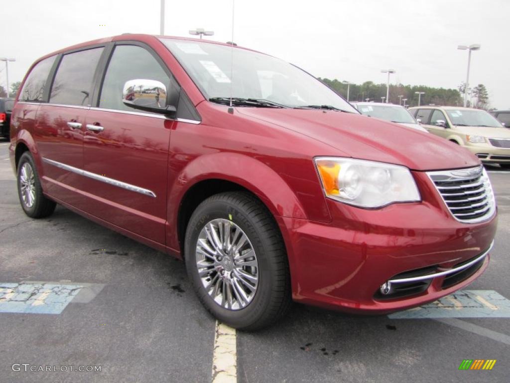 Deep Cherry Red Crystal Pearl 2011 Chrysler Town & Country Limited Exterior Photo #44911827