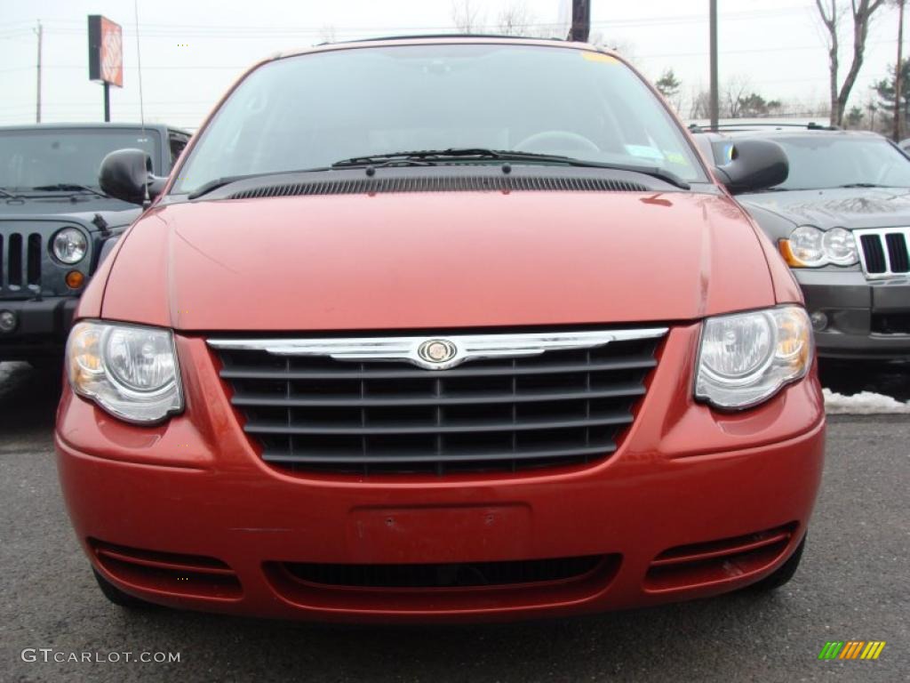 2006 Town & Country Touring - Inferno Red Pearl / Dark Khaki/Light Graystone photo #2