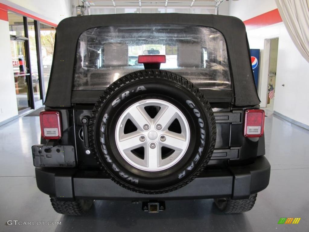 2008 Wrangler Rubicon 4x4 - Black / Dark Slate Gray/Medium Slate Gray photo #3