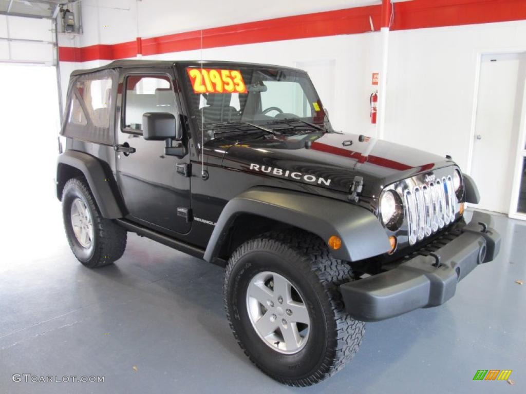 2008 Wrangler Rubicon 4x4 - Black / Dark Slate Gray/Medium Slate Gray photo #5