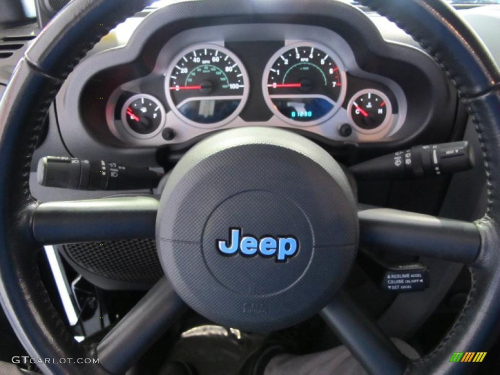 2008 Wrangler Rubicon 4x4 - Black / Dark Slate Gray/Medium Slate Gray photo #14