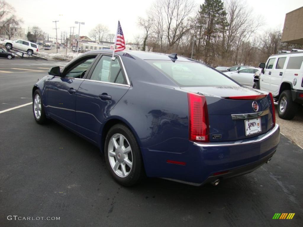 2009 CTS Sedan - Blue Diamond Tri-Coat / Light Titanium/Ebony photo #9