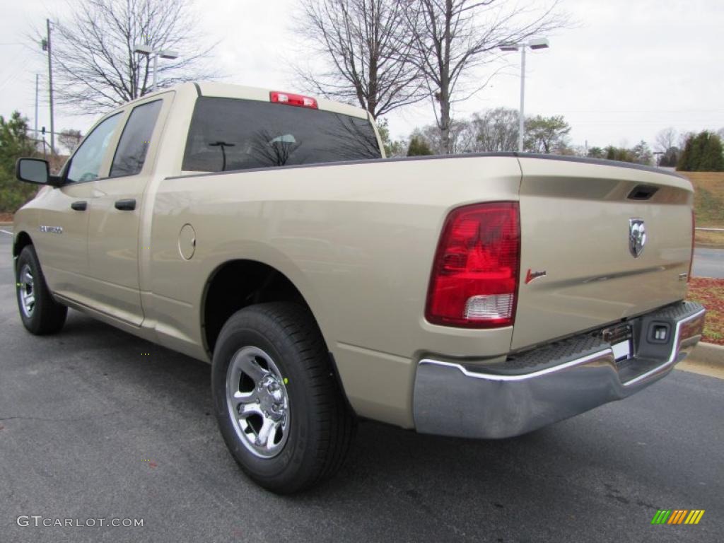 2011 Ram 1500 ST Quad Cab - White Gold / Dark Slate Gray/Medium Graystone photo #2