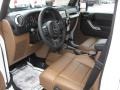 Black/Dark Saddle 2011 Jeep Wrangler Unlimited Sahara 4x4 Interior Color