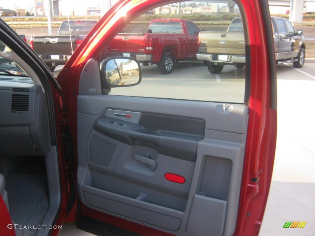 2006 Ram 1500 SRT-10 Regular Cab - Inferno Red Crystal Pearl / Medium Slate Gray photo #25