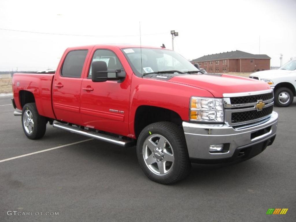 Victory Red 2011 Chevrolet Silverado 2500HD LTZ Crew Cab 4x4 Exterior Photo #44917932