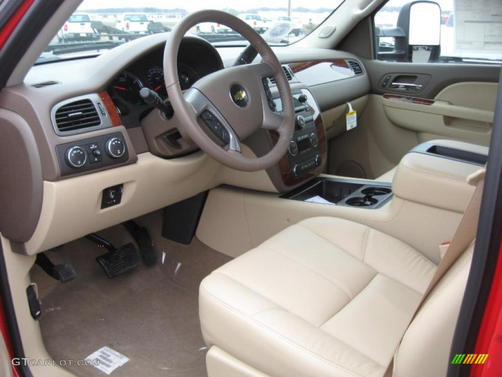 Dark Cashmere/Light Cashmere Interior 2011 Chevrolet Silverado 2500HD LTZ Crew Cab 4x4 Photo #44918040