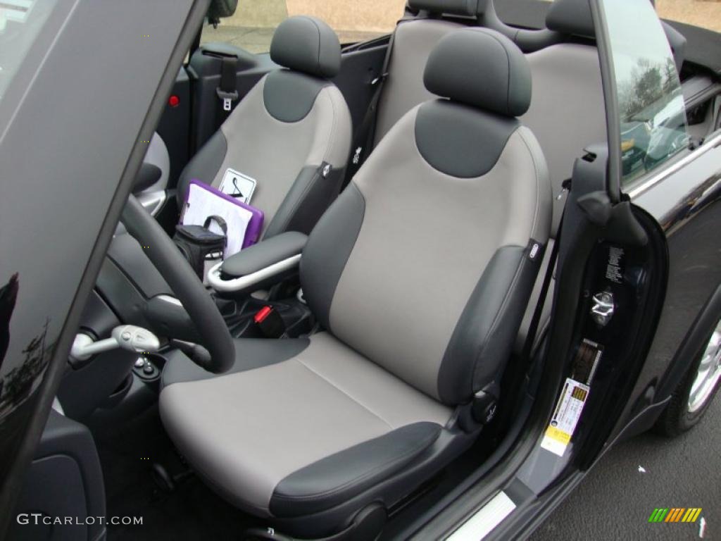 Space Gray/Panther Black Interior 2008 Mini Cooper Convertible Photo #44918588