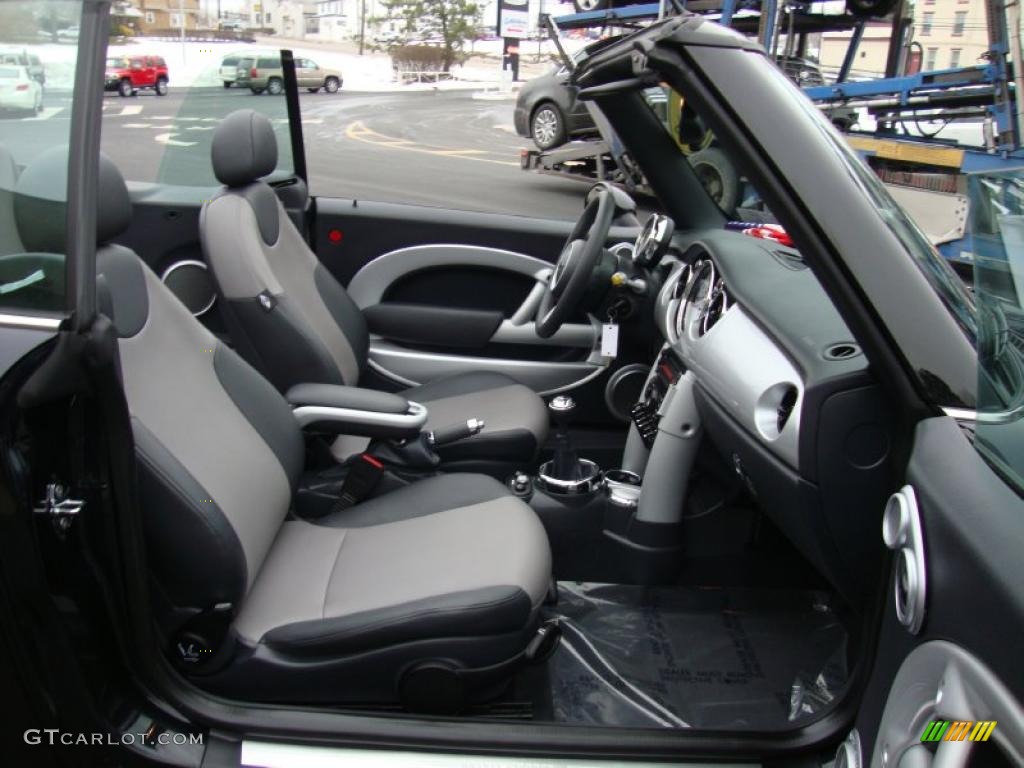 Space Gray/Panther Black Interior 2008 Mini Cooper Convertible Photo #44918640