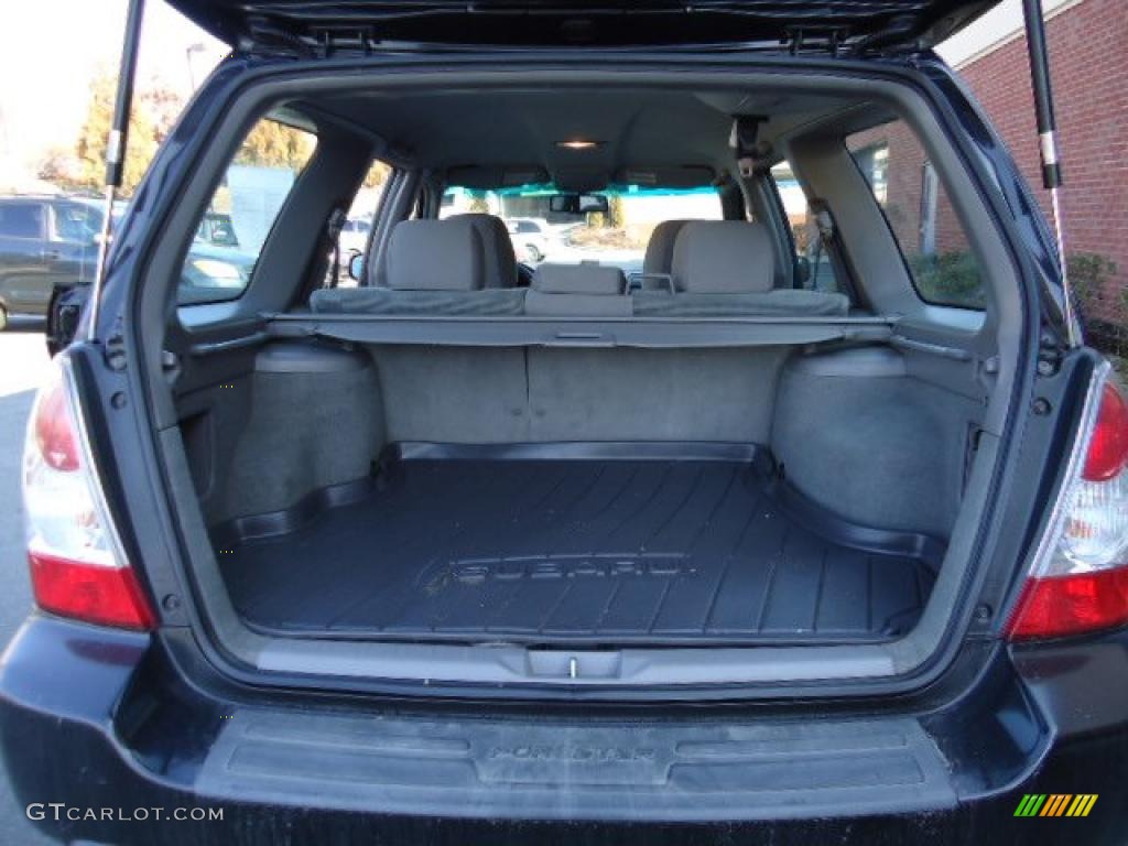 2007 Forester 2.5 X - Obsidian Black Pearl / Graphite Gray photo #10