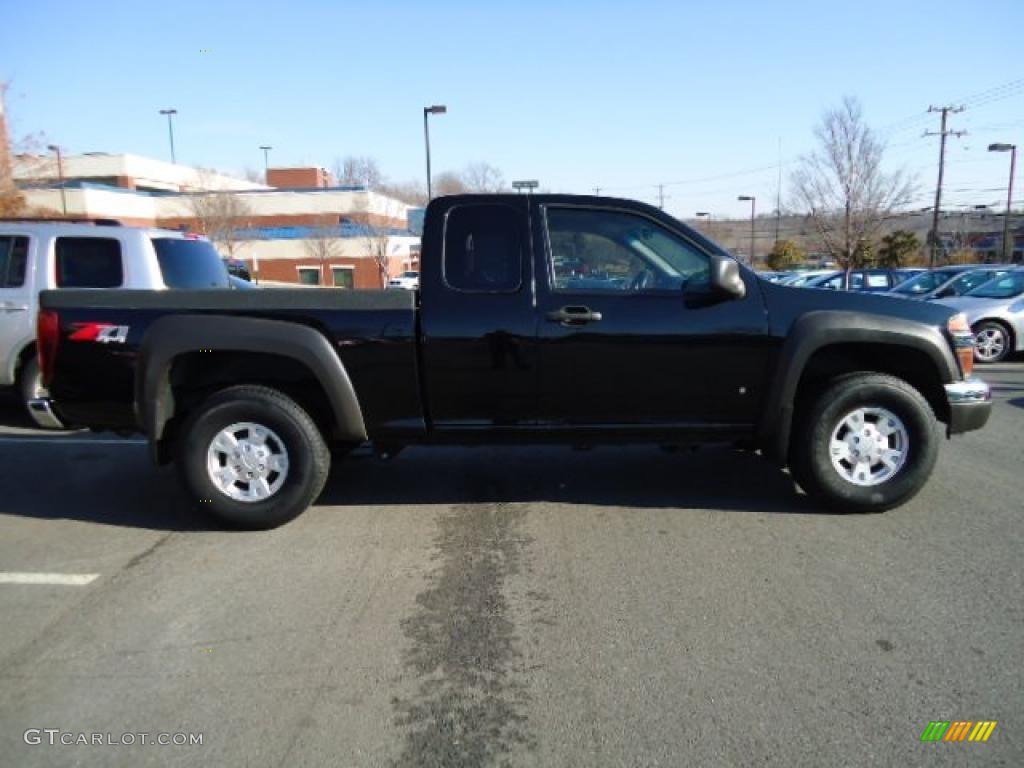 2006 Colorado Z71 Extended Cab 4x4 - Black / Medium Pewter photo #7