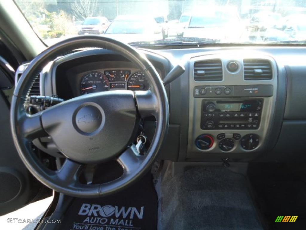 2006 Colorado Z71 Extended Cab 4x4 - Black / Medium Pewter photo #12