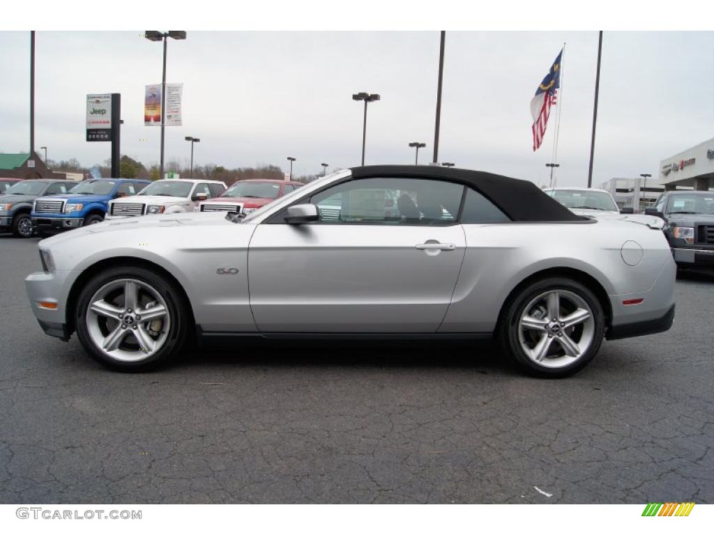 2011 Mustang GT Premium Convertible - Ingot Silver Metallic / Charcoal Black photo #5