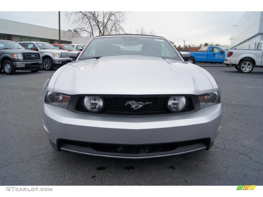 2011 Mustang GT Premium Convertible - Ingot Silver Metallic / Charcoal Black photo #7