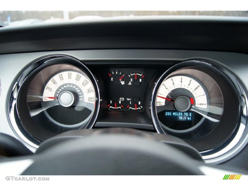 2011 Ford Mustang GT Premium Convertible Gauges Photo #44919696