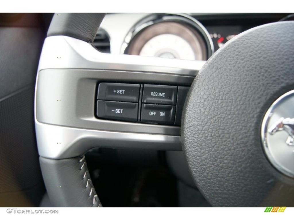 2011 Mustang GT Premium Convertible - Ingot Silver Metallic / Charcoal Black photo #22