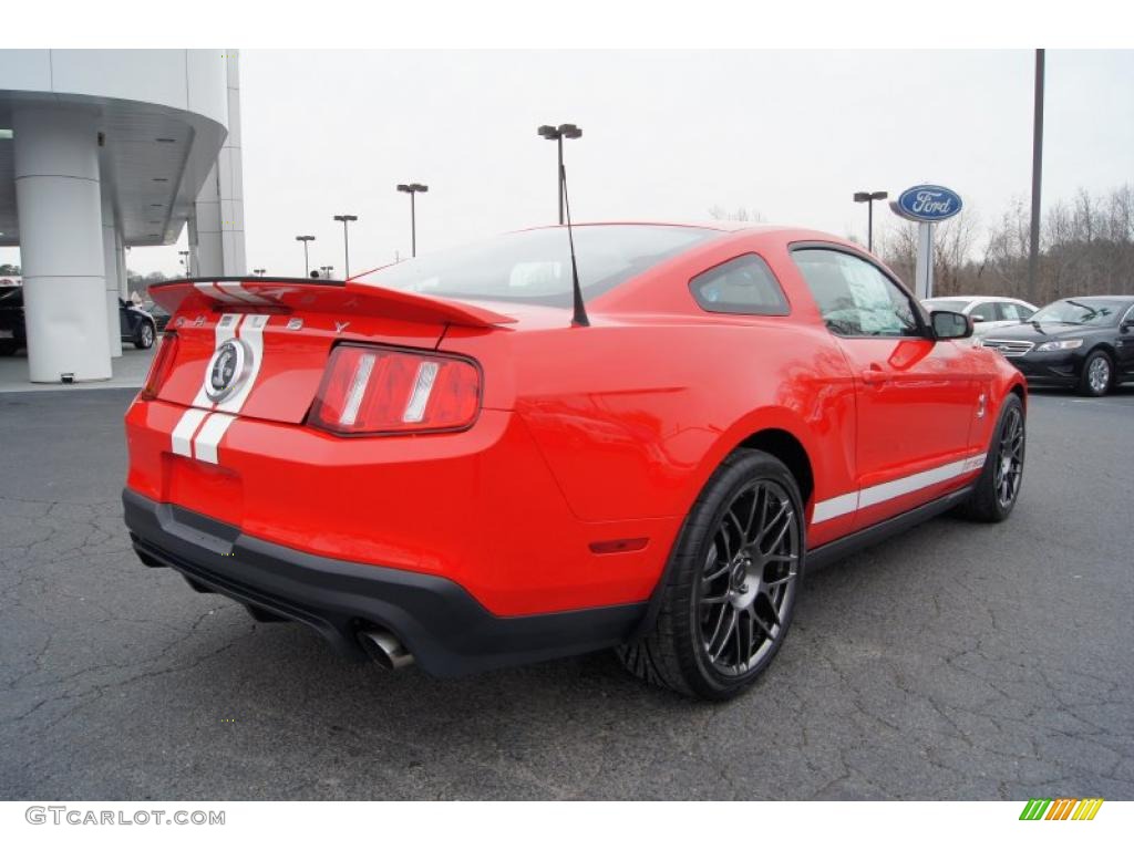 Race Red 2011 Ford Mustang Shelby GT500 SVT Performance Package Coupe Exterior Photo #44919964
