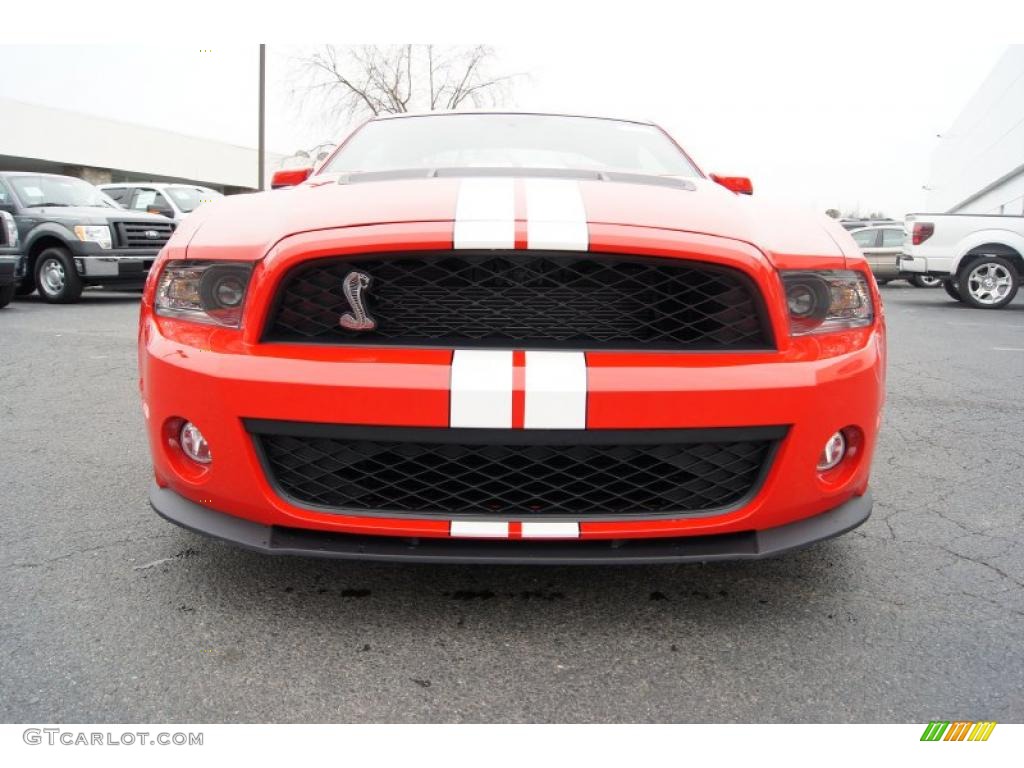 2011 Mustang Shelby GT500 SVT Performance Package Coupe - Race Red / Charcoal Black/White photo #45