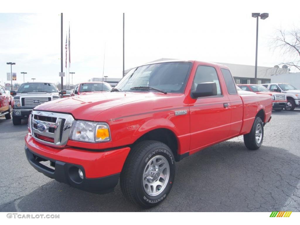 2011 Ranger XLT SuperCab - Torch Red / Medium Dark Flint photo #6