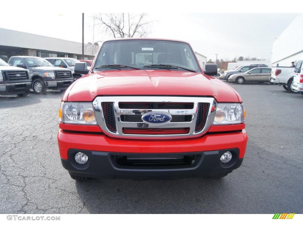 2011 Ranger XLT SuperCab - Torch Red / Medium Dark Flint photo #7