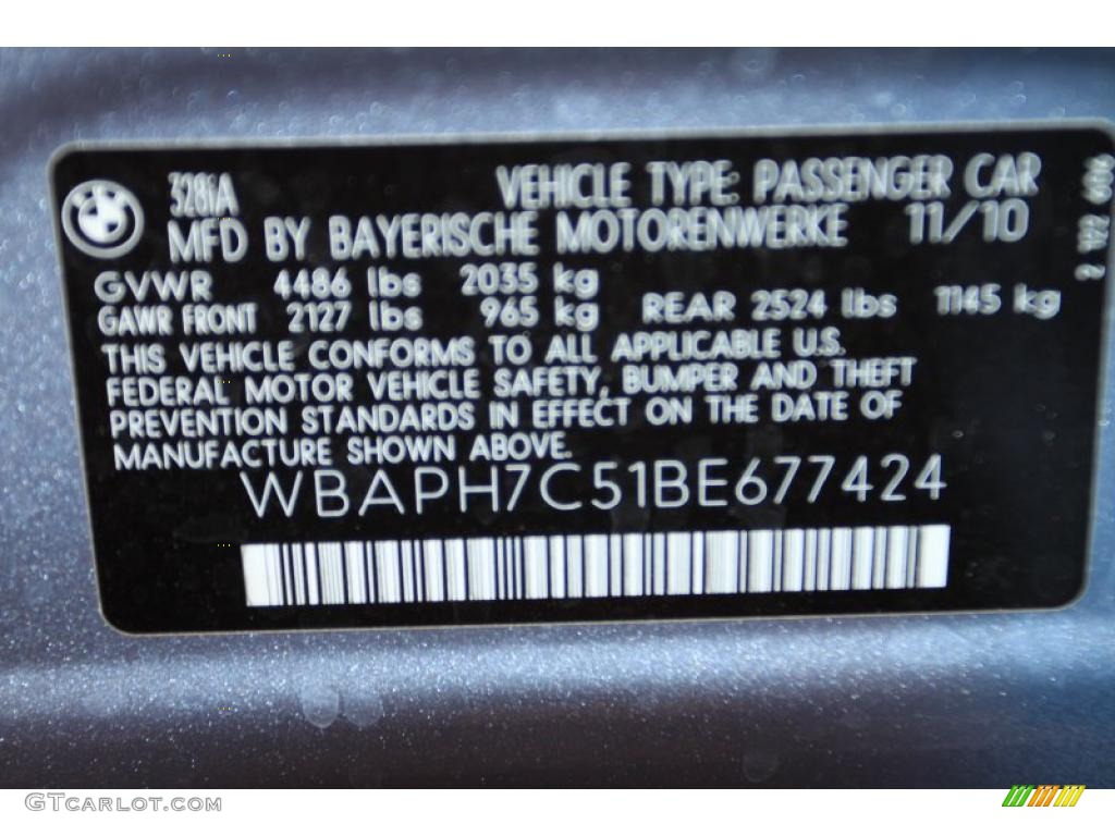 2011 3 Series 328i Sedan - Blue Water Metallic / Saddle Brown Dakota Leather photo #6