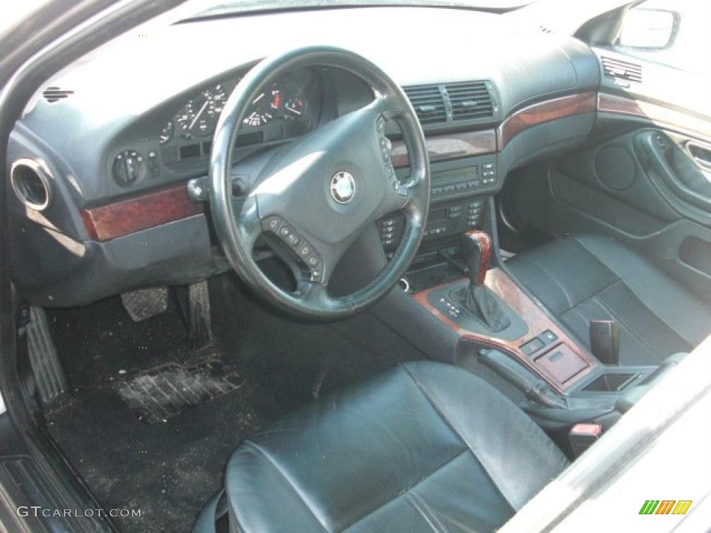 Black Interior 2002 BMW 5 Series 540i Sedan Photo #44923264