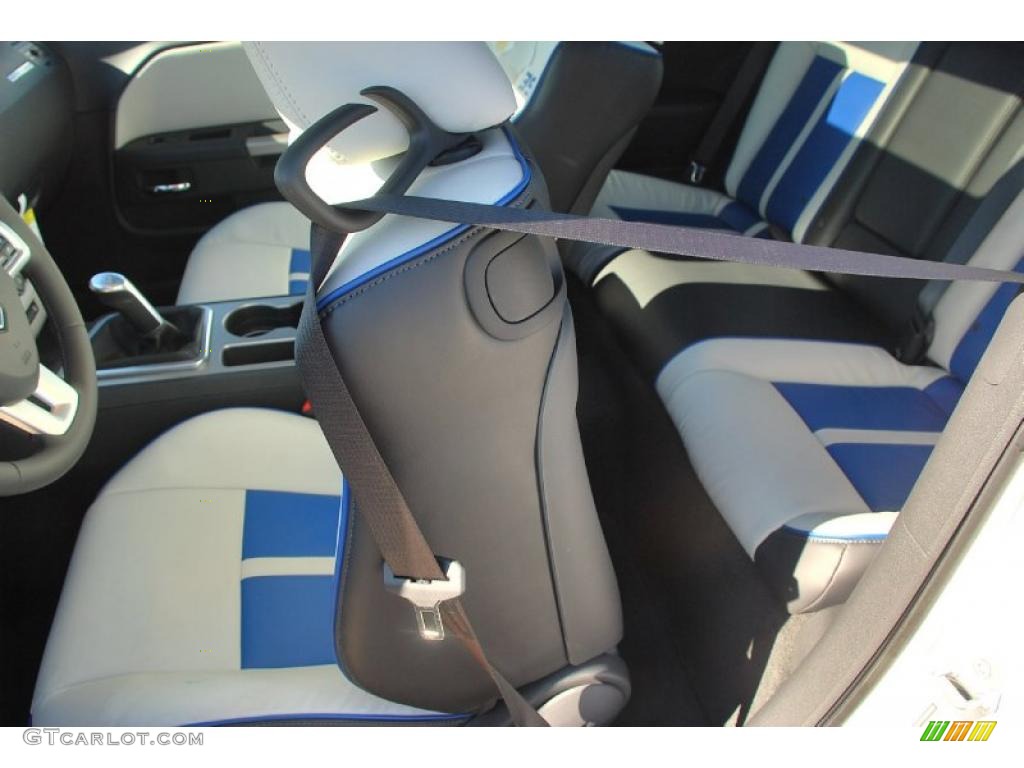 Pearl White/Blue Interior 2011 Dodge Challenger SRT8 392 Inaugural Edition Photo #44924132