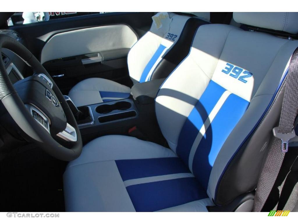 Pearl White/Blue Interior 2011 Dodge Challenger SRT8 392 Inaugural Edition Photo #44924161