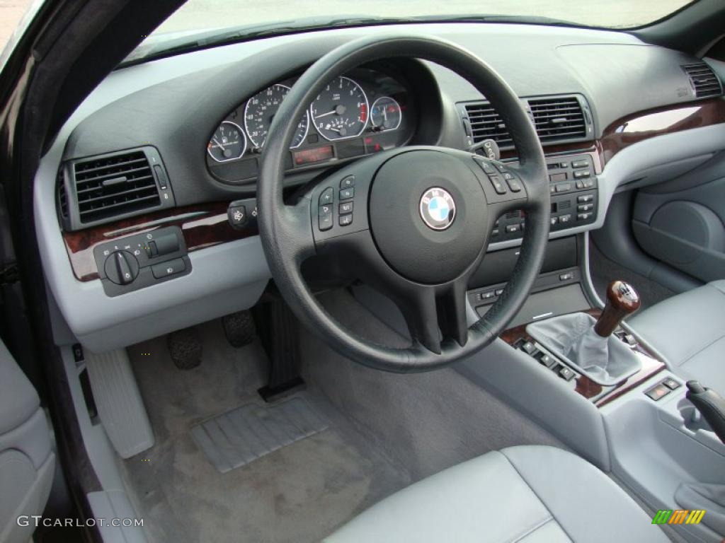 Grey Interior 2003 BMW 3 Series 330i Convertible Photo #44926185