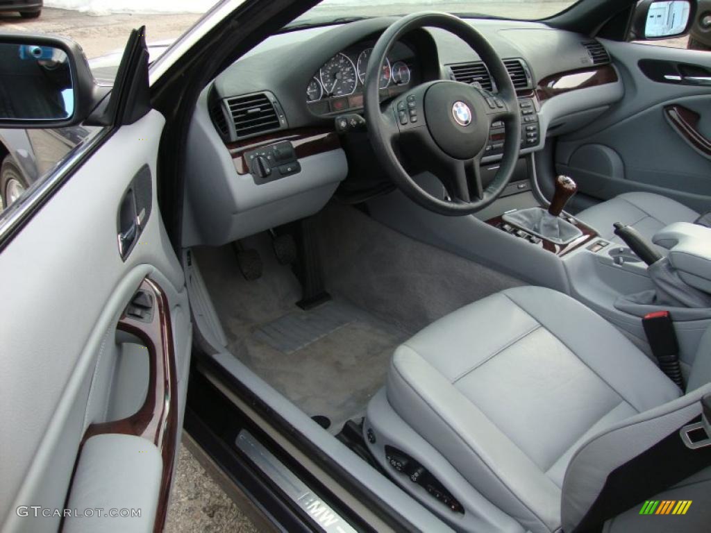 Grey Interior 2003 BMW 3 Series 330i Convertible Photo #44926197