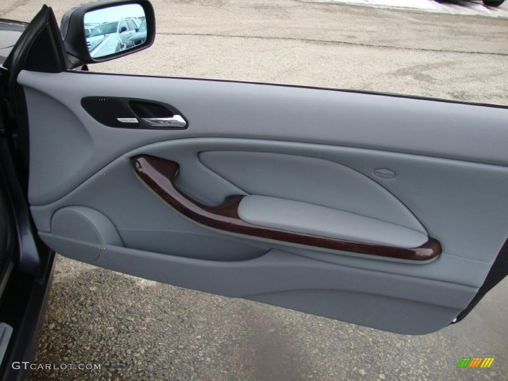 2003 BMW 3 Series 330i Convertible Grey Door Panel Photo #44926301