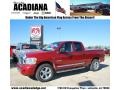 2008 Inferno Red Crystal Pearl Dodge Ram 1500 Laramie Quad Cab  photo #1