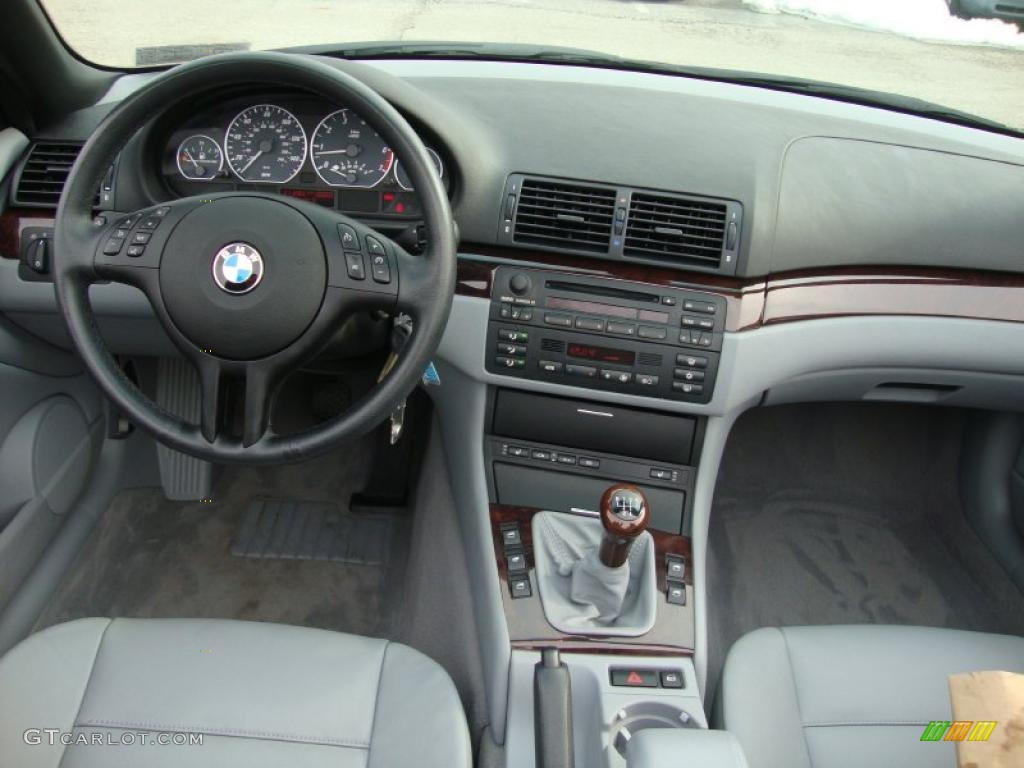 2003 BMW 3 Series 330i Convertible Grey Dashboard Photo #44926485