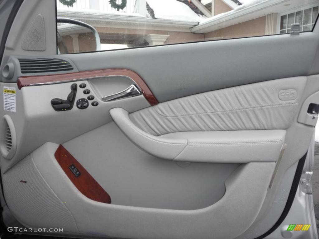 2005 Mercedes-Benz S 430 4Matic Sedan Ash Door Panel Photo #44928633