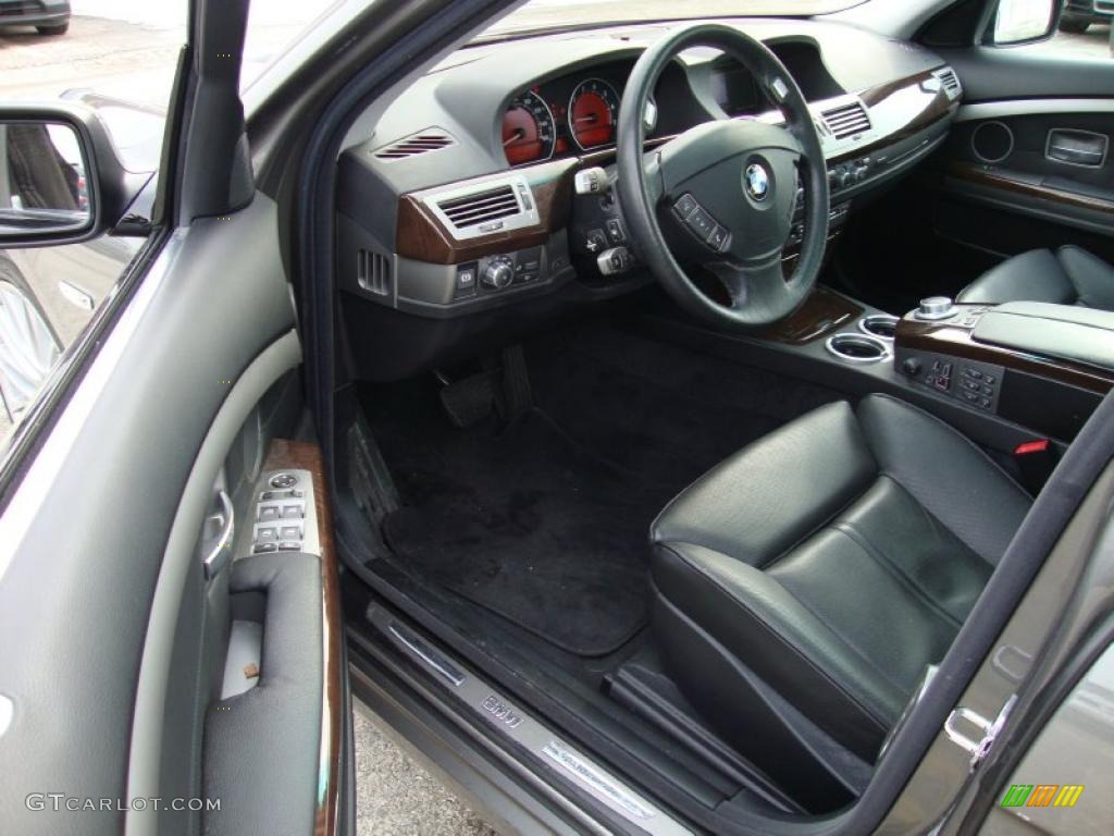 Black Interior 2007 Bmw 7 Series 750li Sedan Photo 44929361