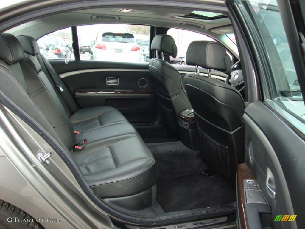 Black Interior 2007 BMW 7 Series 750Li Sedan Photo #44929517