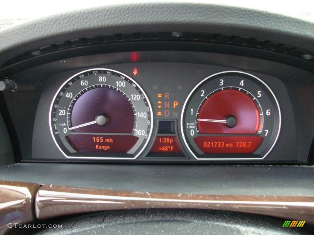 2007 BMW 7 Series 750Li Sedan Gauges Photo #44929909