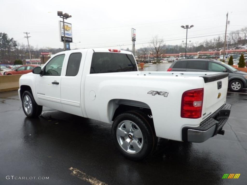 Summit White 2011 Chevrolet Silverado 1500 LT Extended Cab 4x4 Exterior Photo #44930181